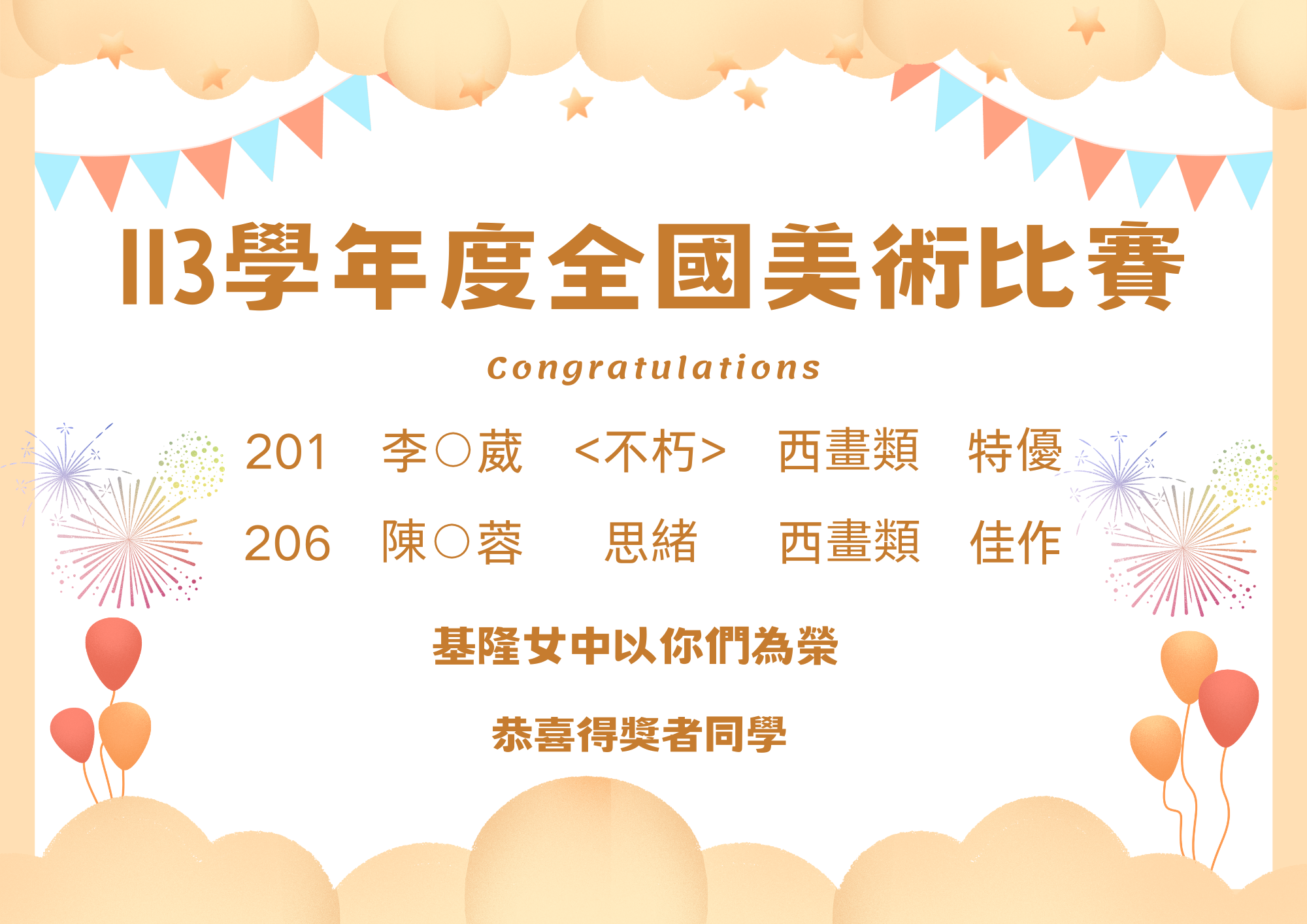 113學年度全國美術比賽